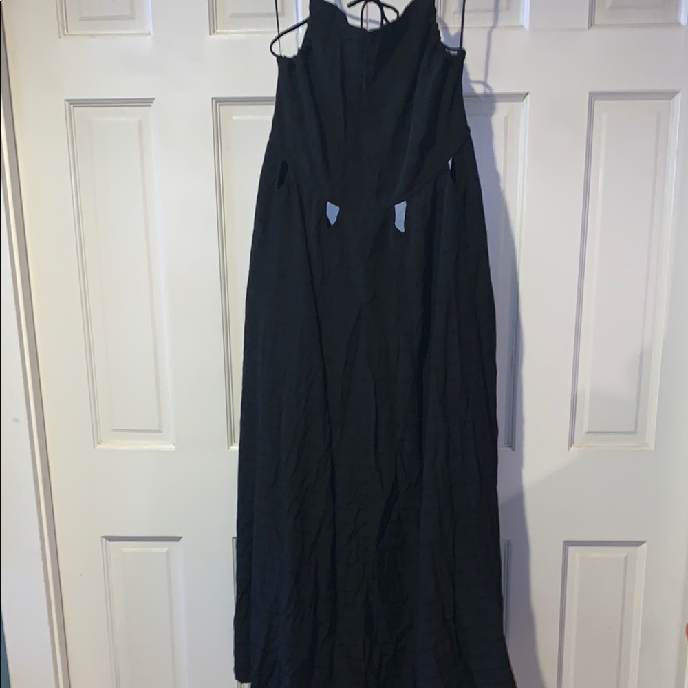 Astr Black Spaghetti Strap Dress